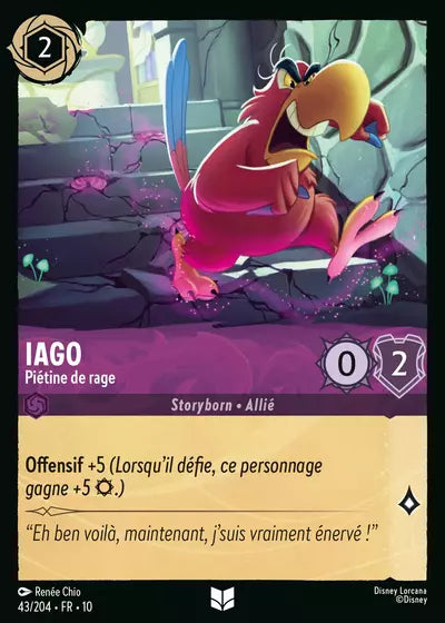 Carte Lorcana 043/204 Iago Foil | LorenZone
