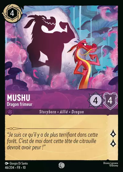 Carte Lorcana 046/204 Mushu Foil | LorenZone