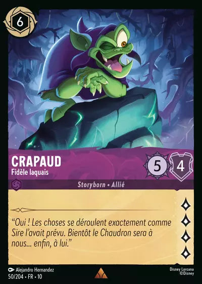 Carte Lorcana 050/204 Crapaud Foil | LorenZone
