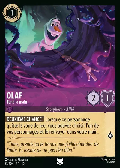 Carte Lorcana 057/204 Olaf Foil | LorenZone