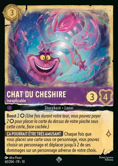 Carte Lorcana 060/204 Chat du Cheshire Foil | LorenZone