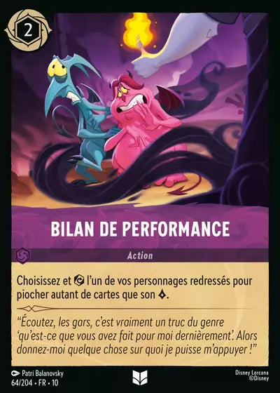 Carte Lorcana 064/204 Bilan de performance Foil | LorenZone