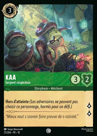 Carte Lorcana 072/204 Kaa Foil | LorenZone