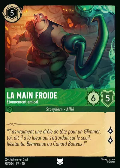 Carte Lorcana 078/204 La Main Froide Foil | LorenZone