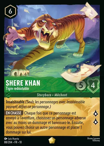 Carte Lorcana 088/204 Shere Khan Foil | LorenZone