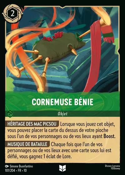 Carte Lorcana 101/204 Cornemuse bénie Foil | LorenZone