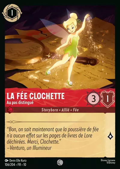 Carte Lorcana 106/204 La Fée Clochette Foil | LorenZone