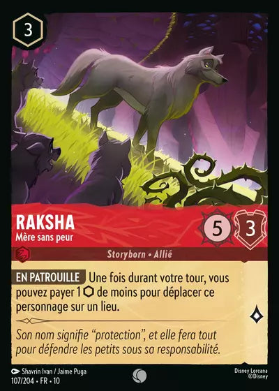 Carte Lorcana 107/204 Raksha Foil | LorenZone