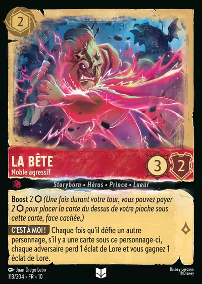 Carte Lorcana 113/204 La Bête Foil | LorenZone