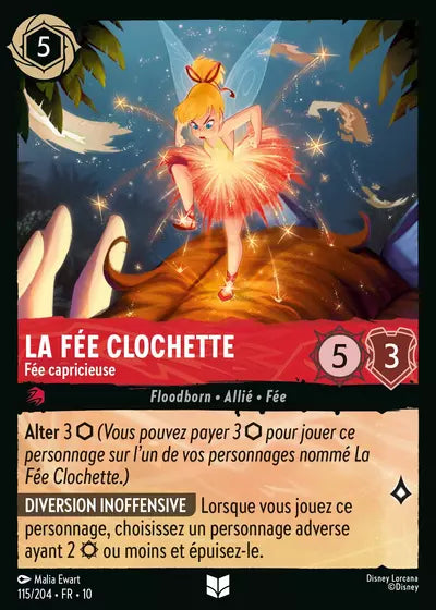 Carte Lorcana 115/204 La Fée Clochette Foil | LorenZone