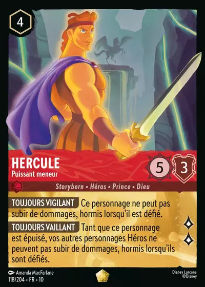 Carte Lorcana 118/204 Hercule Foil | LorenZone
