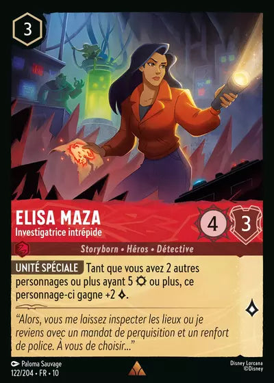 Carte Lorcana 122/204 Elisa Maza Foil | LorenZone
