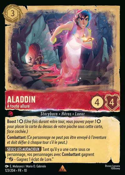 Carte Lorcana 123/204 Aladdin Foil | LorenZone