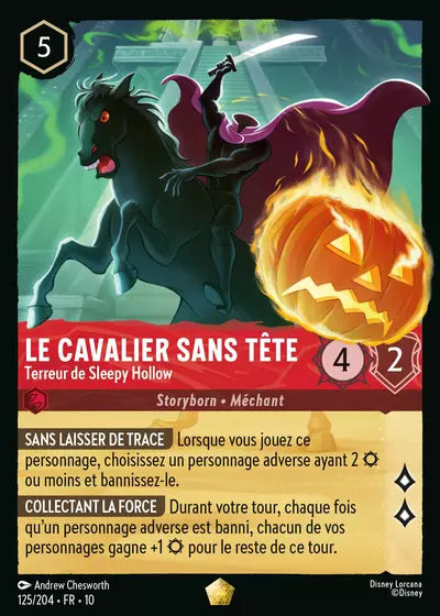 Carte Lorcana 125/204 Le Cavalier sans tête Foil | LorenZone