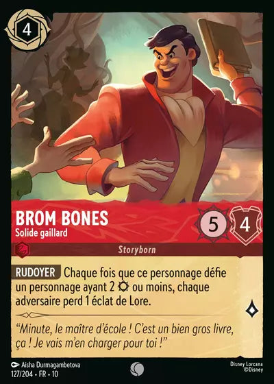 Carte Lorcana 127/204 Brom Bones Foil | LorenZone