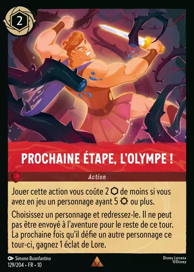 Carte Lorcana 129/204 Prochaine étape, l'Olympe ! Foil | LorenZone