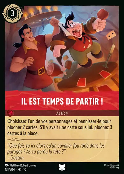 Carte Lorcana 131/204 Il est temps de partir ! Foil | LorenZone