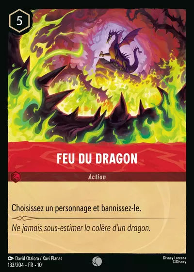 Carte Lorcana 133/204 Feu du Dragon Foil | LorenZone