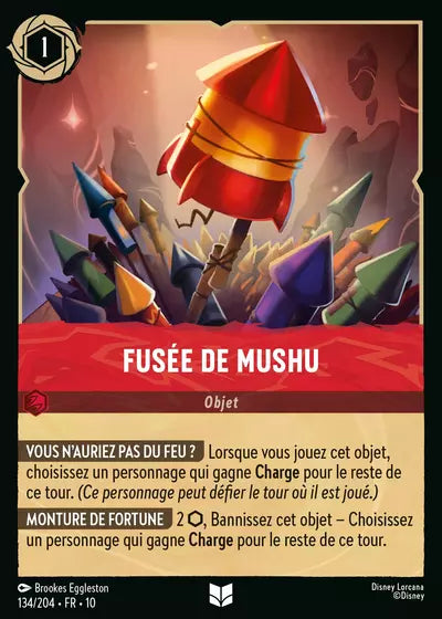 Carte Lorcana 134/204 Fusée de Mushu Foil | LorenZone