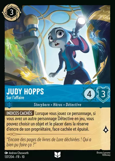 Carte Lorcana 137/204 Judy Hopps Foil | LorenZone