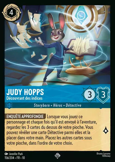 Carte Lorcana 156/204 Judy Hopps Foil | LorenZone