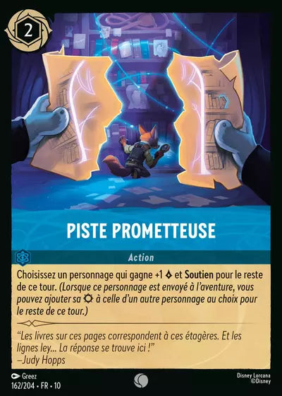 Carte Lorcana 162/204 Piste prometteuse Foil | LorenZone