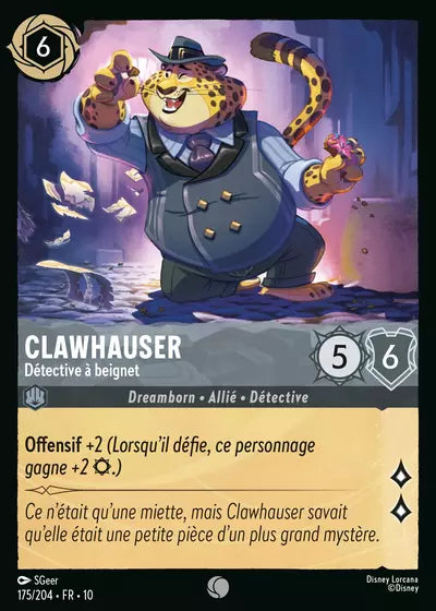 Carte Lorcana 175/204 Clawhauser Foil | LorenZone