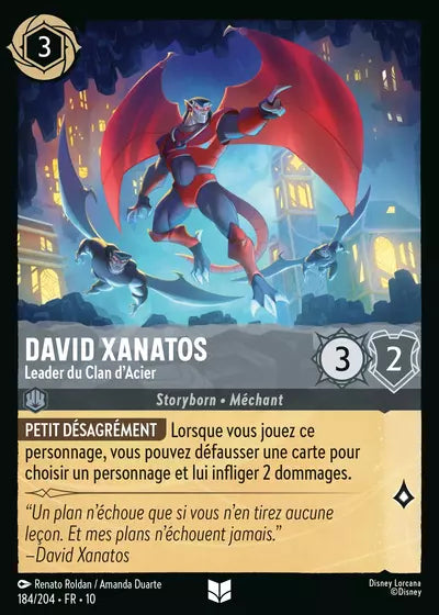 Carte Lorcana 184/204 David Xanatos Foil | LorenZone