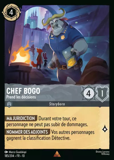 Carte Lorcana 185/204 Chef Bogo Foil | LorenZone
