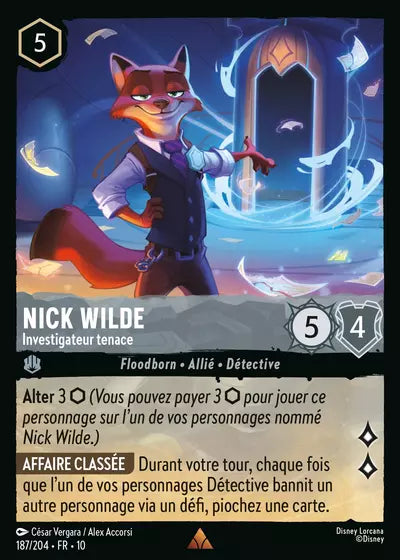 Carte Lorcana 187/204 Nick Wilde Foil | LorenZone