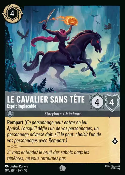 Carte Lorcana 194/204 Le Cavalier sans tête Foil | LorenZone