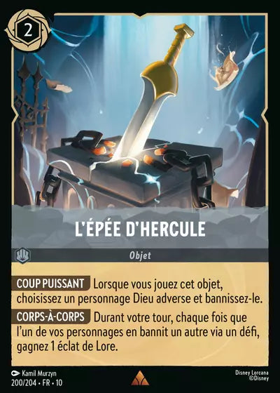 Carte Lorcana 200/204 L'épée d'Hercule Foil | LorenZone
