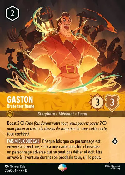 Carte Lorcana 206/204 Gaston Épique | LorenZone