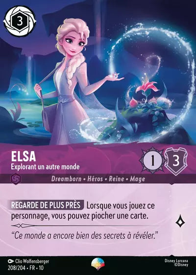Carte Lorcana 208/204 Elsa Épique | LorenZone