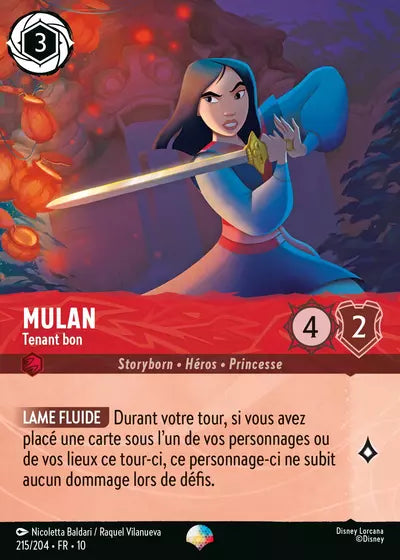 Carte Lorcana 215/204 Mulan Épique | LorenZone