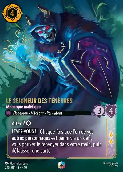 Carte Lorcana 226/204 Le Seigneur des Ténèbres Enchantée | LorenZone