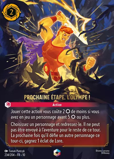 Carte Lorcana 234/204 Prochaine étape, l'Olympe ! Enchantée | LorenZone