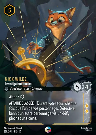 Carte Lorcana 239/204 Nick Wilde Enchantée | LorenZone
