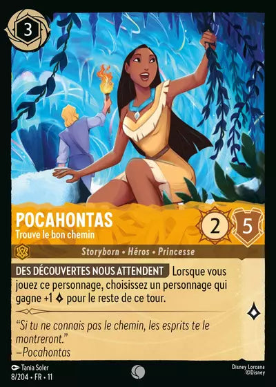Carte Lorcana 008/204 Pocahontas Foil | LorenZone