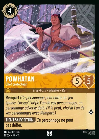 Carte Lorcana 011/204 Powhatan Foil | LorenZone