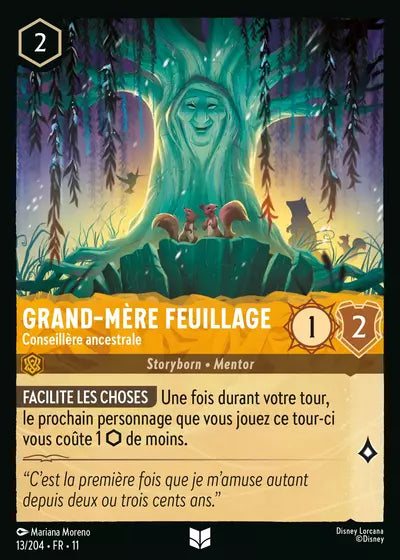 Carte Lorcana 013/204 Grand-Mère Feuillage Foil | LorenZone