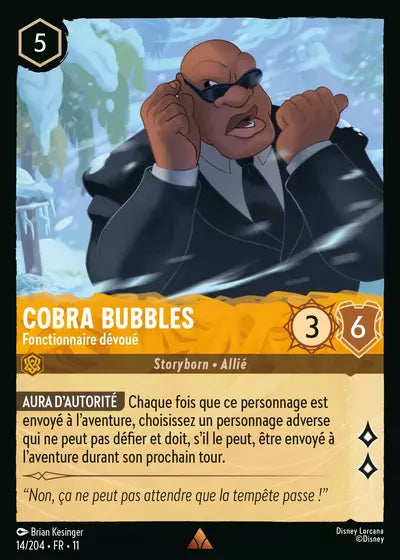 Carte Lorcana 014/204 Cobra Bubbles Foil | LorenZone