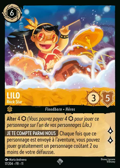 Carte Lorcana 017/204 Lilo Foil | LorenZone