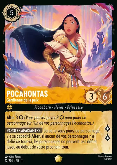 Carte Lorcana 022/204 Pocahontas Foil | LorenZone