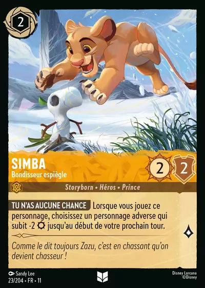 Carte Lorcana 023/204 Simba Foil | LorenZone