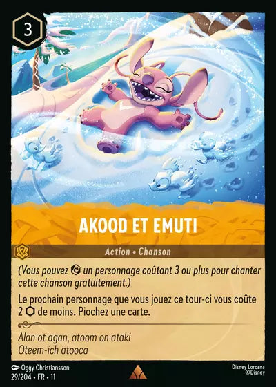 Carte Lorcana 029/204 Akood et Emuti Foil | LorenZone