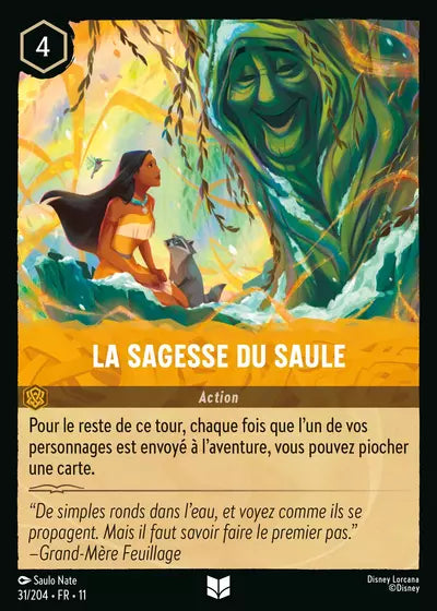 Carte Lorcana 031/204 La sagesse du saule Foil | LorenZone