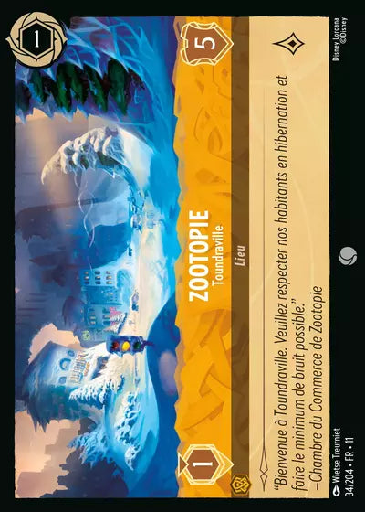 Carte Lorcana 034/204 Zootopie Foil | LorenZone