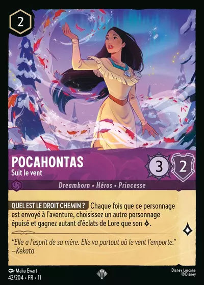 Carte Lorcana 042/204 Pocahontas Foil | LorenZone