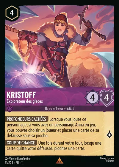 Carte Lorcana 051/204 Kristoff Foil | LorenZone